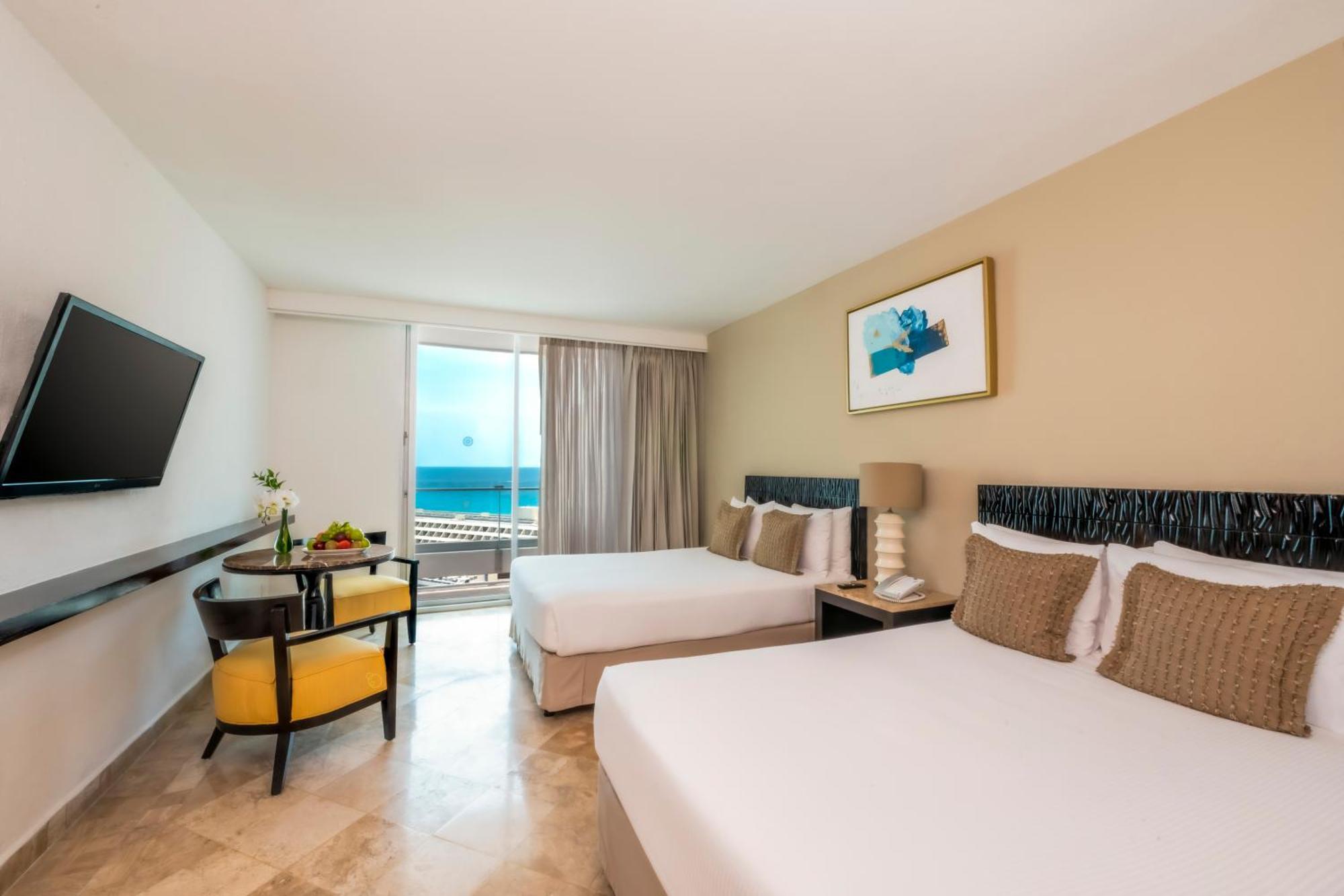 Standard Room 2 Double Beds Partial Ocean View